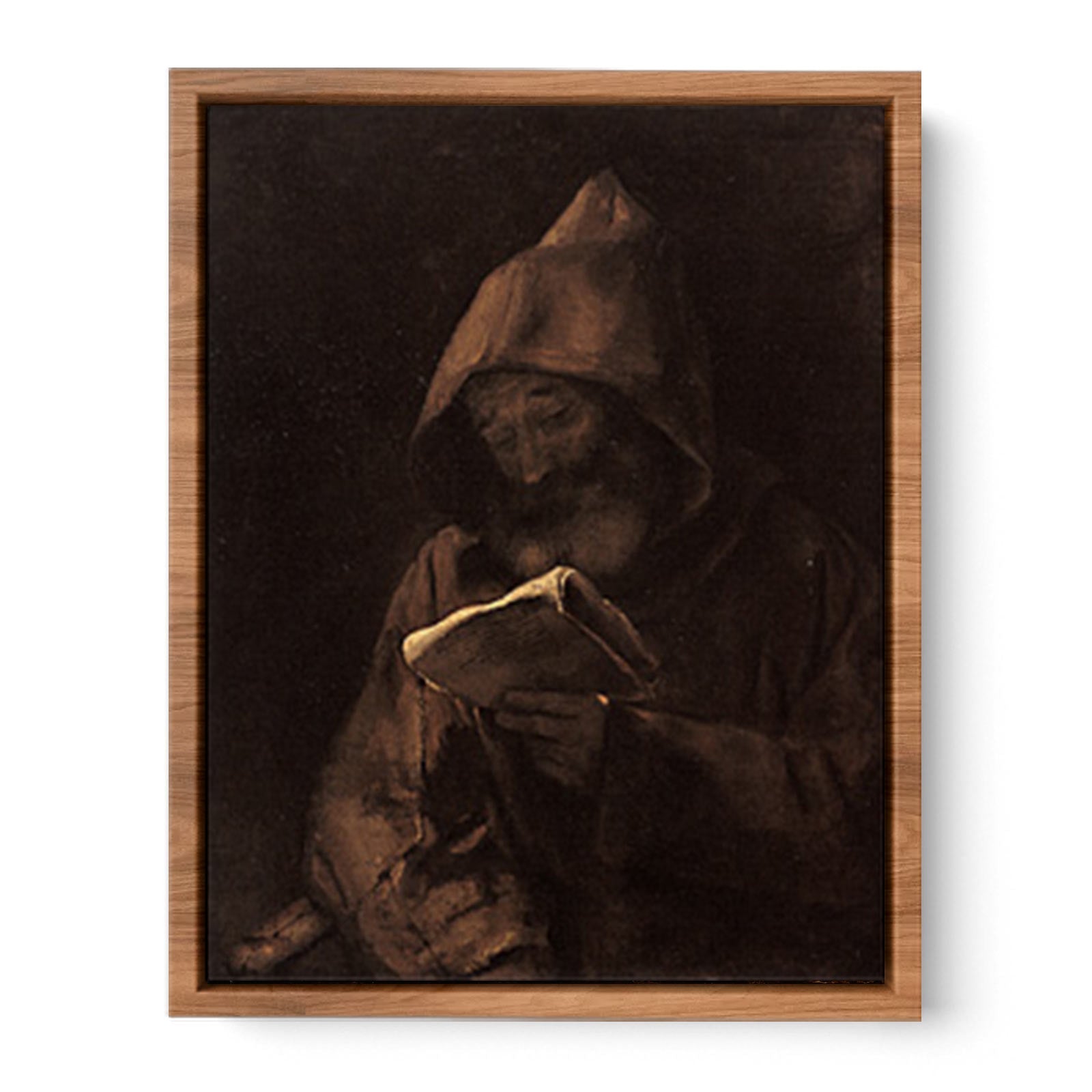 Franciscan Monk Reading Painting