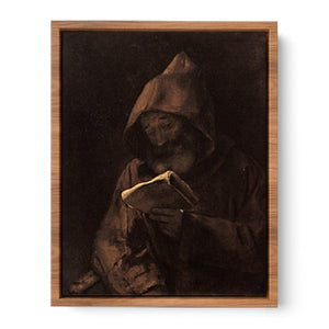 Franciscan Monk Reading Painting