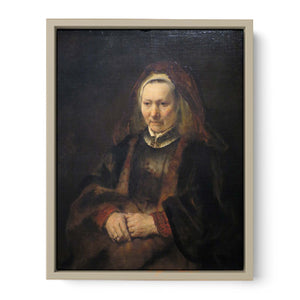 Portrait of a seated old woman Painting