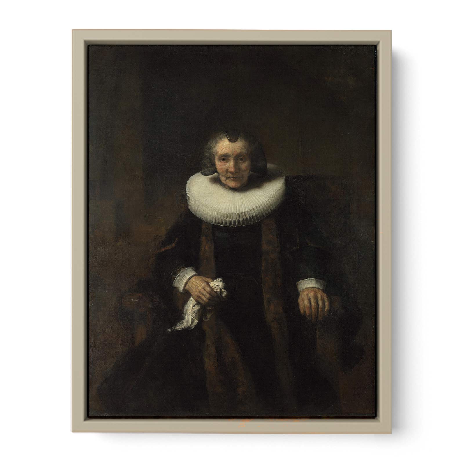 Portrait of Marguerite de Geer, Wife of Jacob Trip Painting