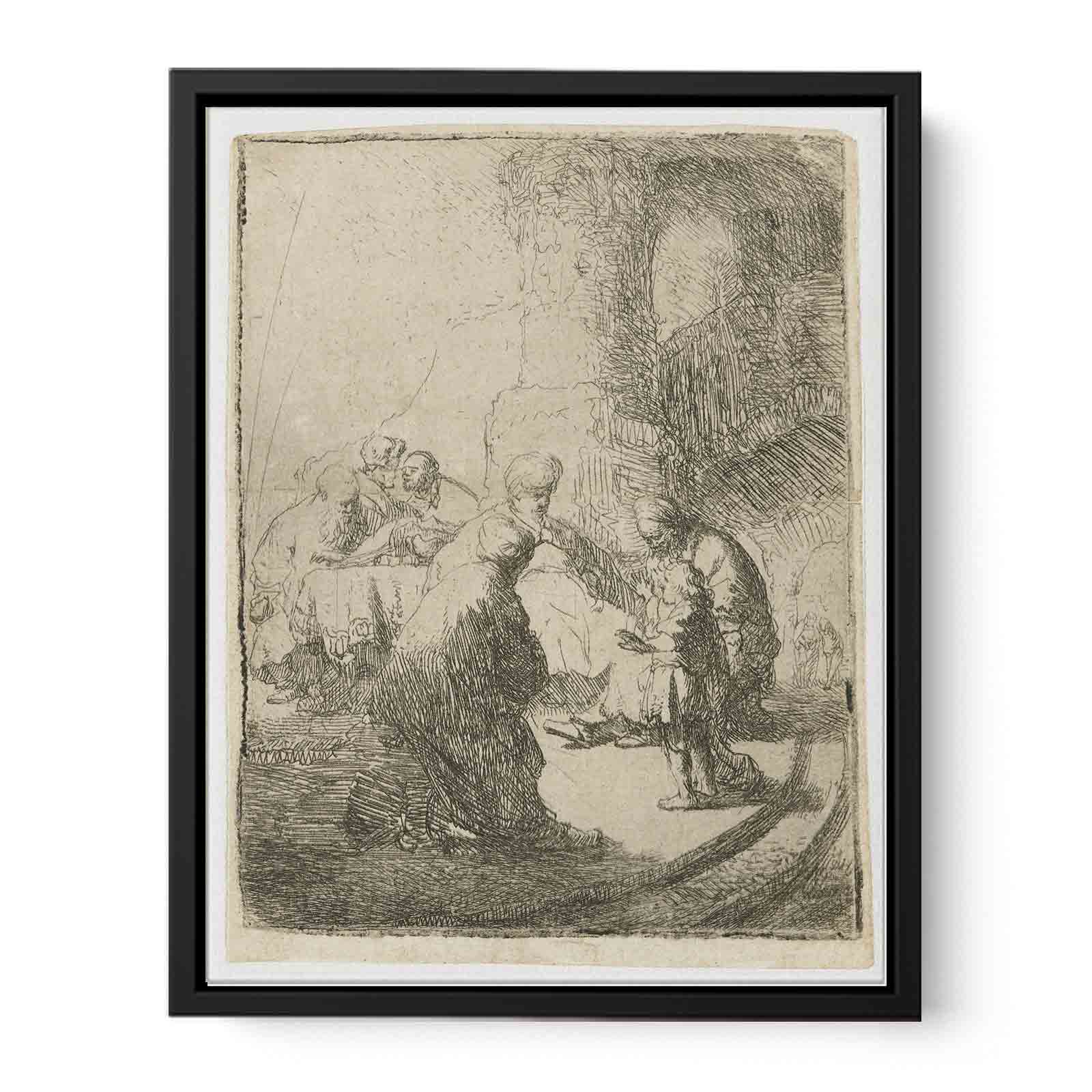 Christ Disputing With The Doctors Small Plate Painting