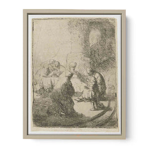 Christ Disputing With The Doctors Small Plate Painting