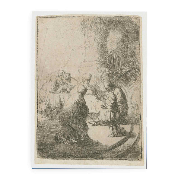 Christ Disputing With The Doctors Small Plate
 Painting