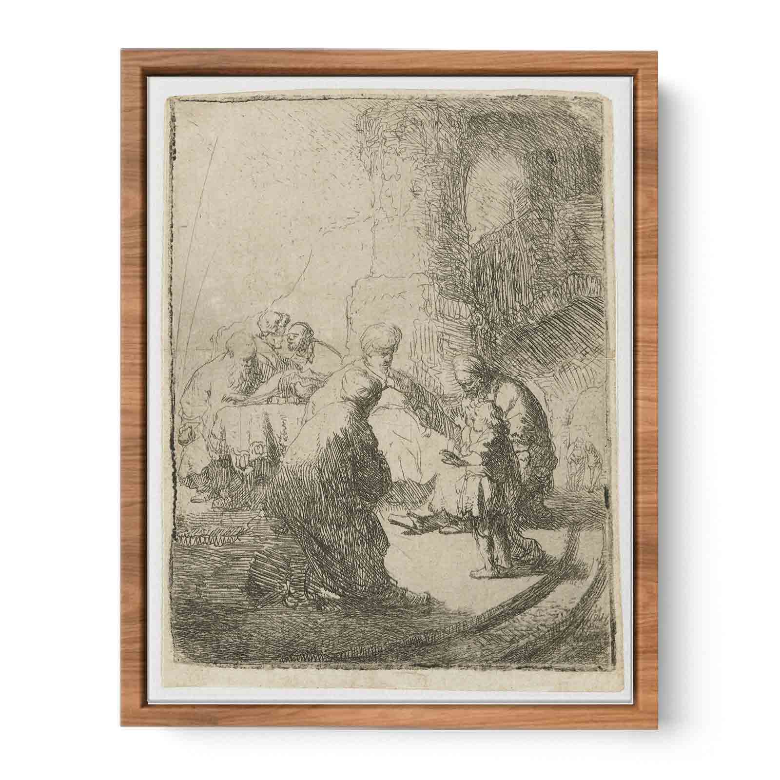 Christ Disputing With The Doctors Small Plate Painting