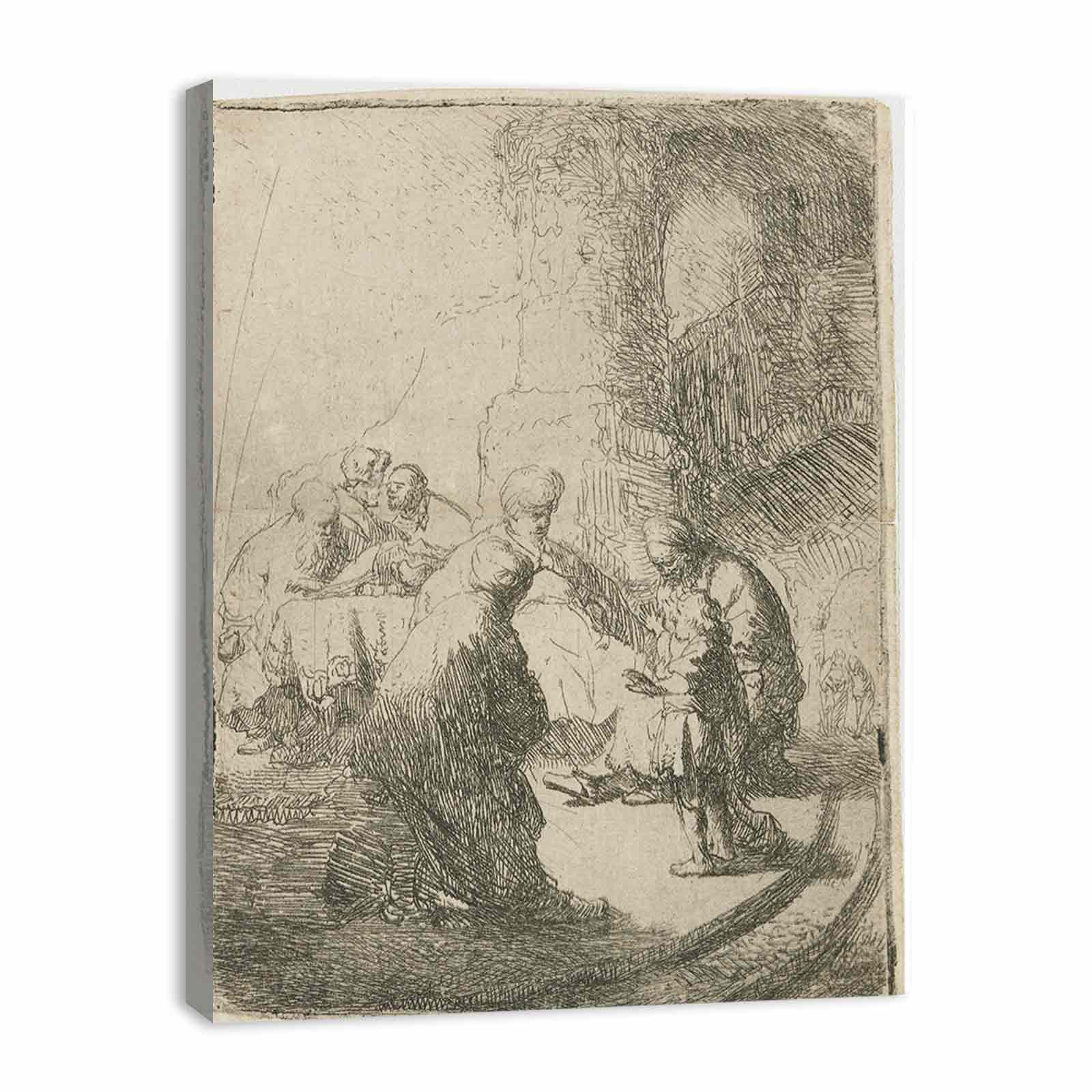 Christ Disputing With The Doctors Small Plate Painting