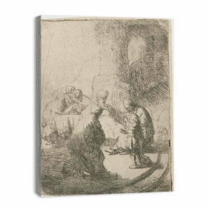 Christ Disputing With The Doctors Small Plate Painting