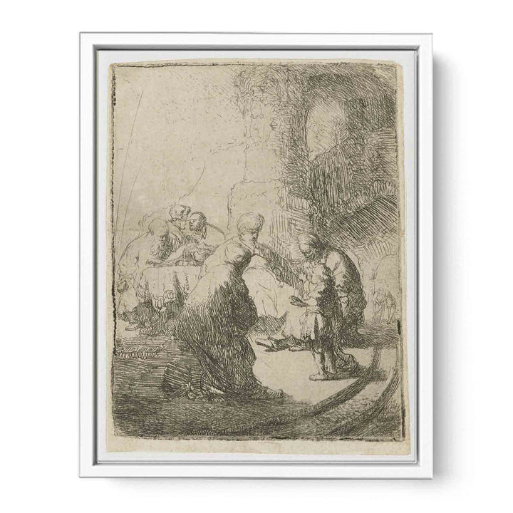Christ Disputing With The Doctors Small Plate
 Painting