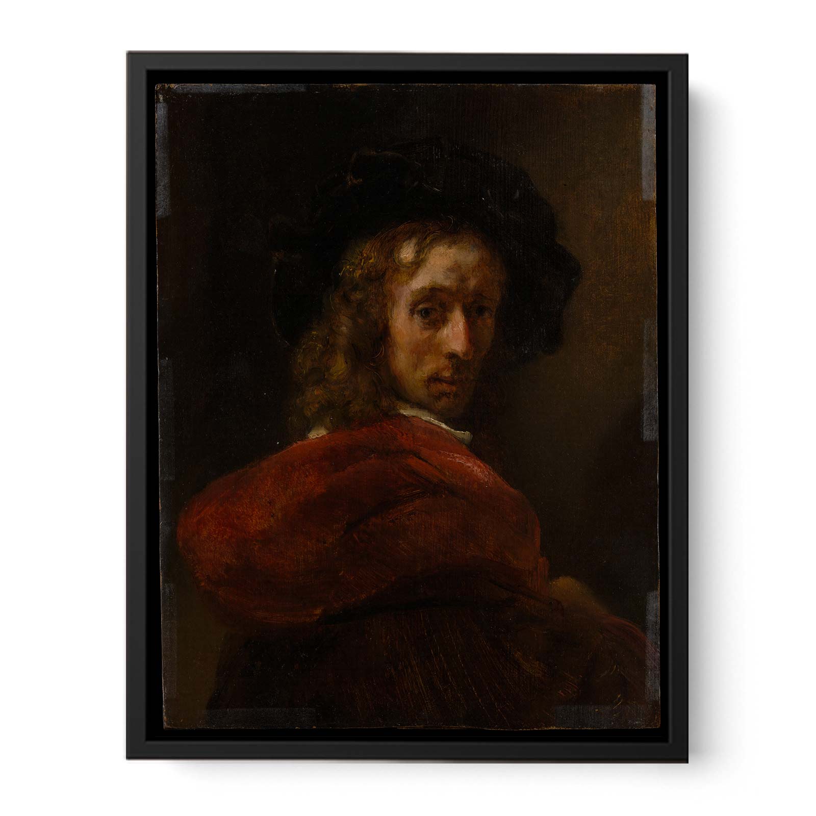 Man in a Red Cloak Painting