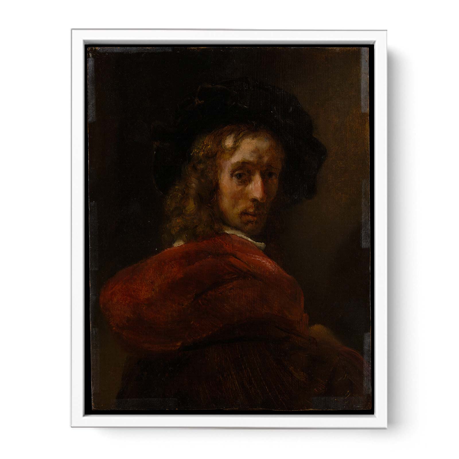 Man in a Red Cloak Painting