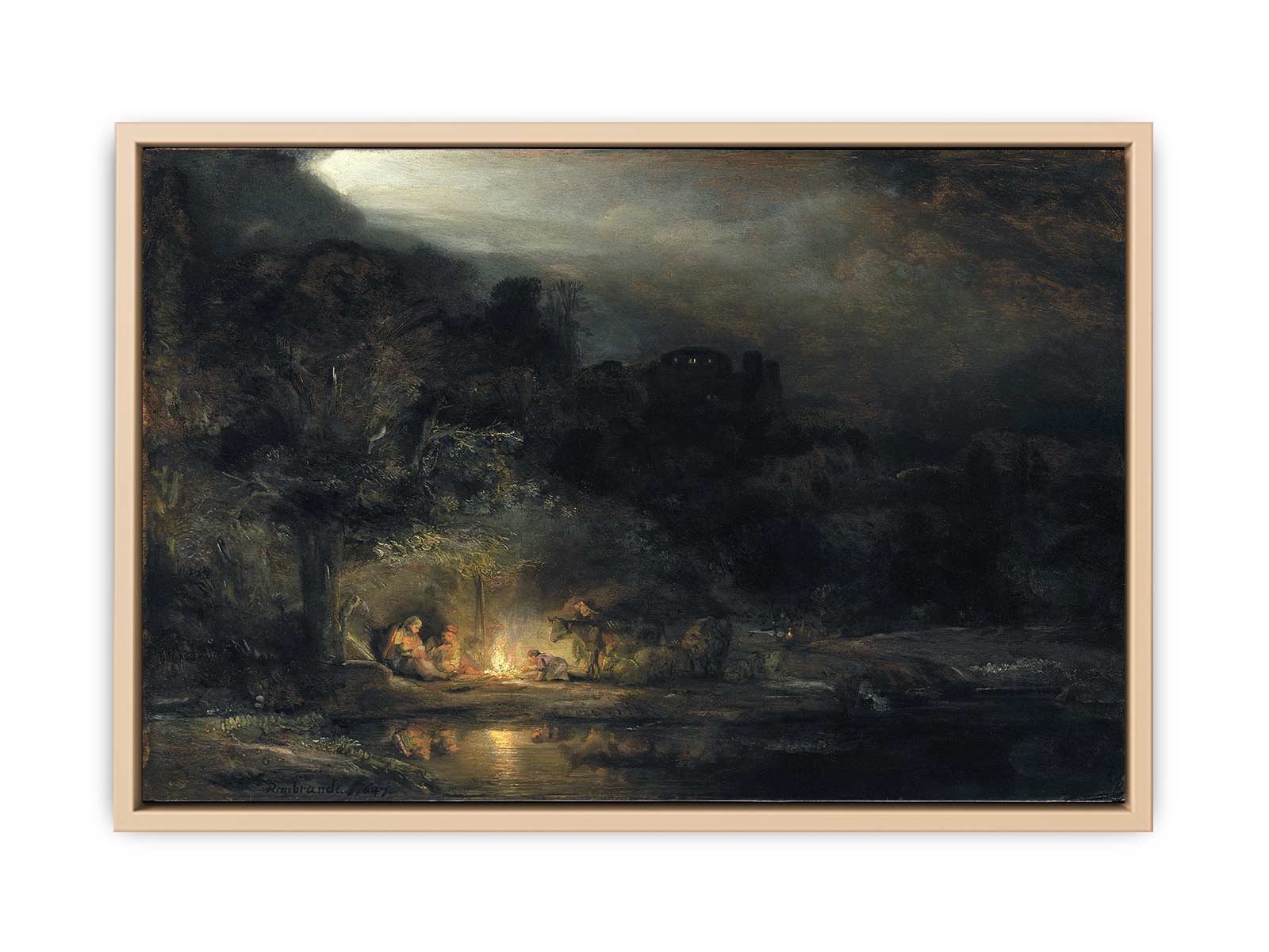 Rest on the Flight into Egypt Painting