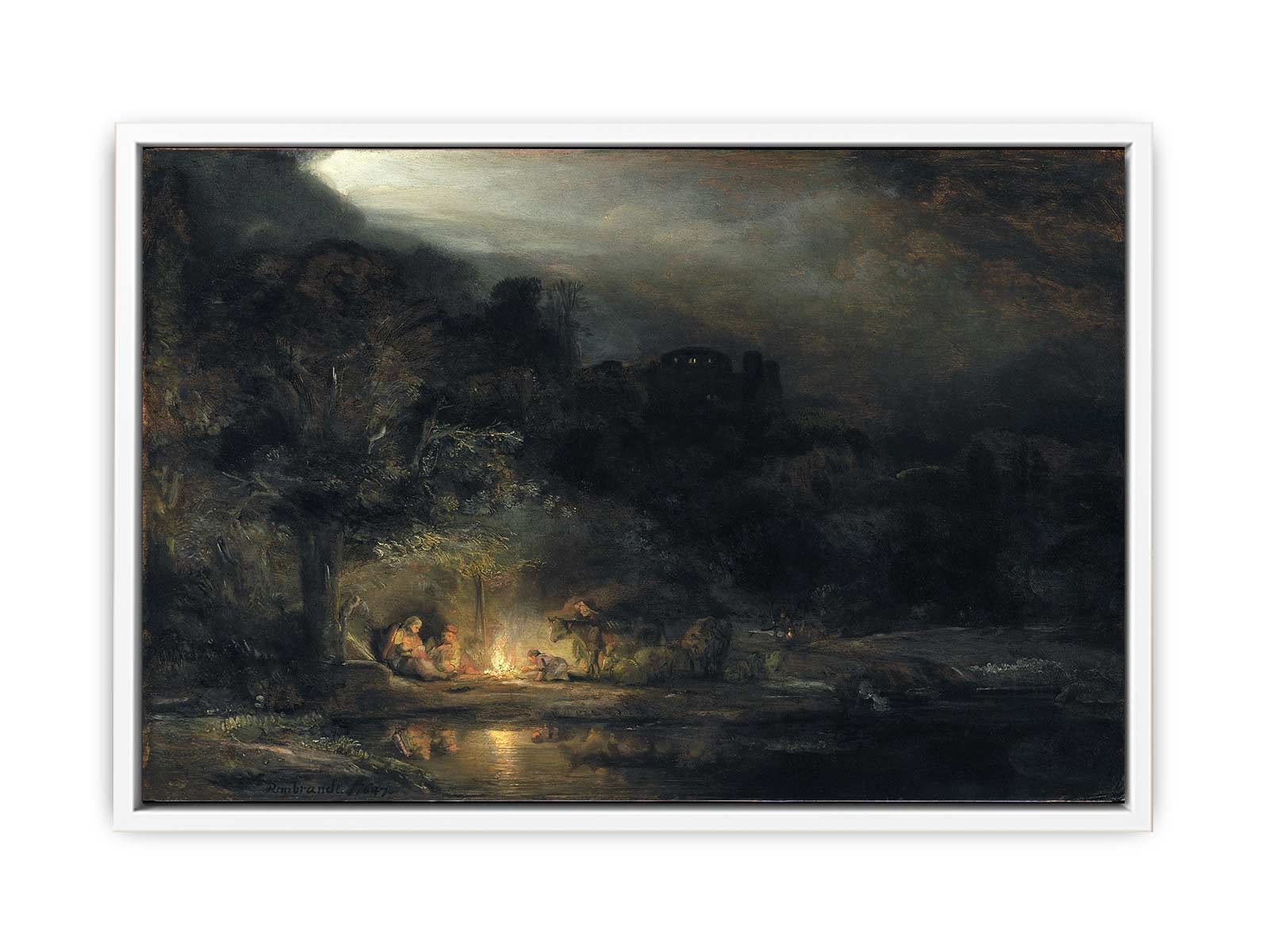 Rest on the Flight into Egypt Painting