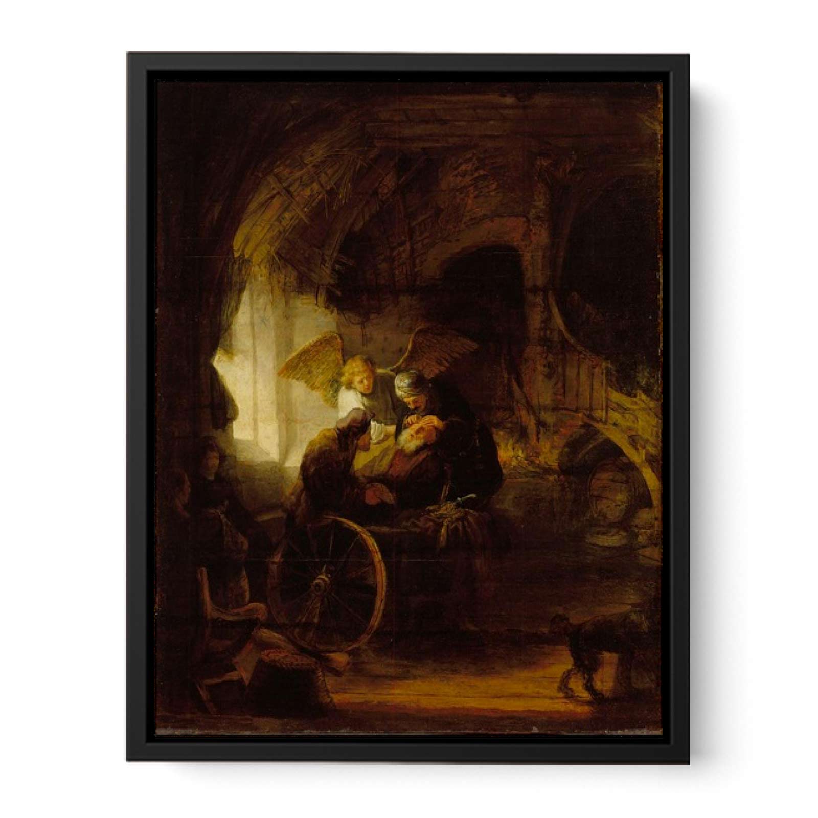 Tobit is Healed by His Son Painting