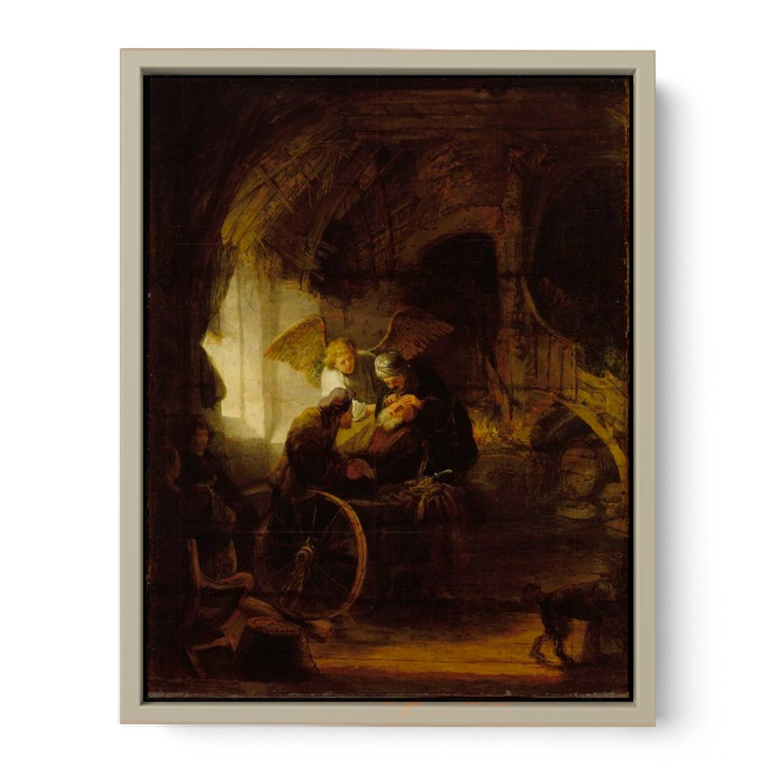 Tobit is Healed by His Son Painting