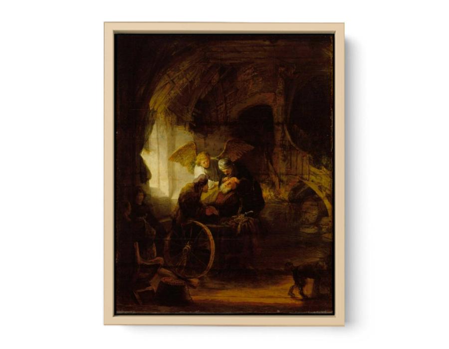 Tobit is Healed by His Son Painting
