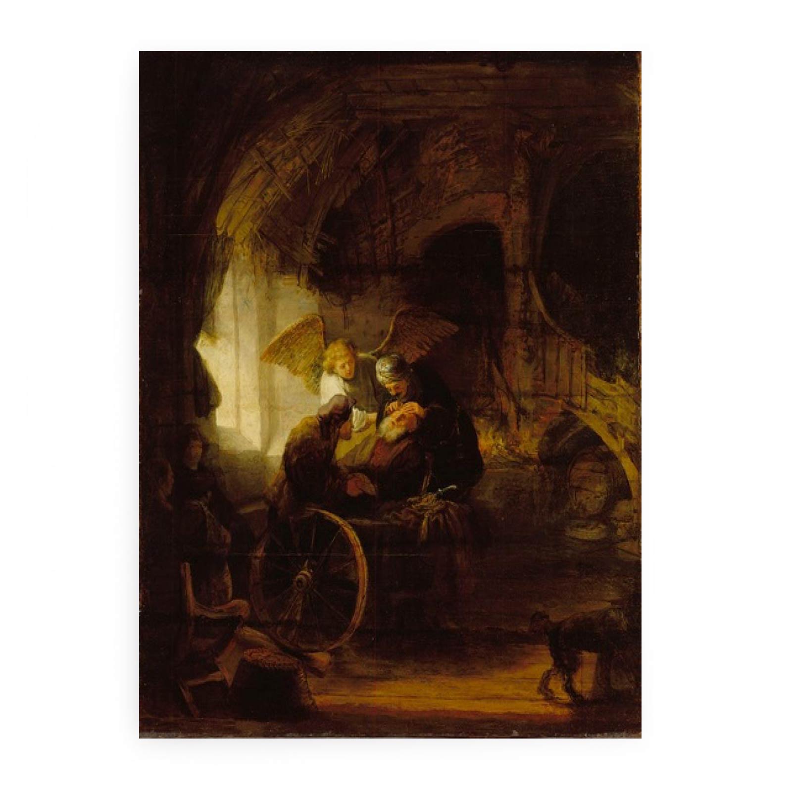 Tobit is Healed by His Son Painting