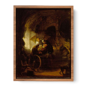 Tobit is Healed by His Son Painting
