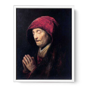 Old Woman Praying Painting