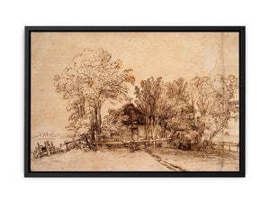 Cottage Among Trees 1650-51 Painting