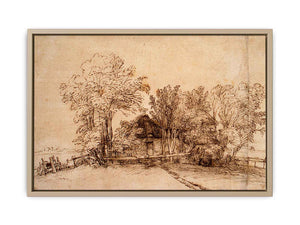 Cottage Among Trees 1650-51 Painting