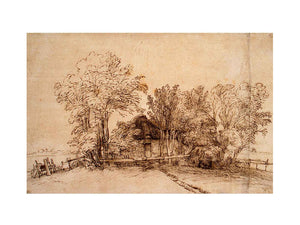 Cottage Among Trees 1650-51 Painting