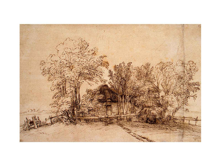 Cottage Among Trees 1650-51
 Painting