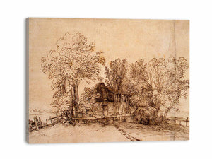 Cottage Among Trees 1650-51 Painting