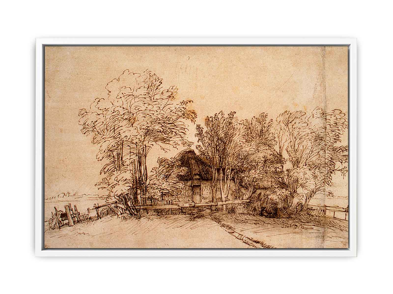Cottage Among Trees 1650-51 Painting