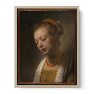 Young Woman with a Red Necklace Painting