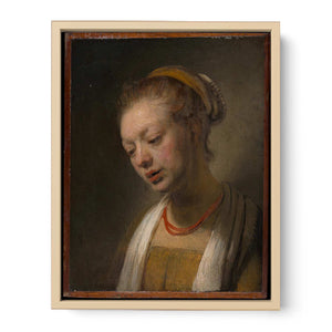 Young Woman with a Red Necklace Painting