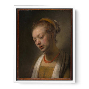 Young Woman with a Red Necklace Painting