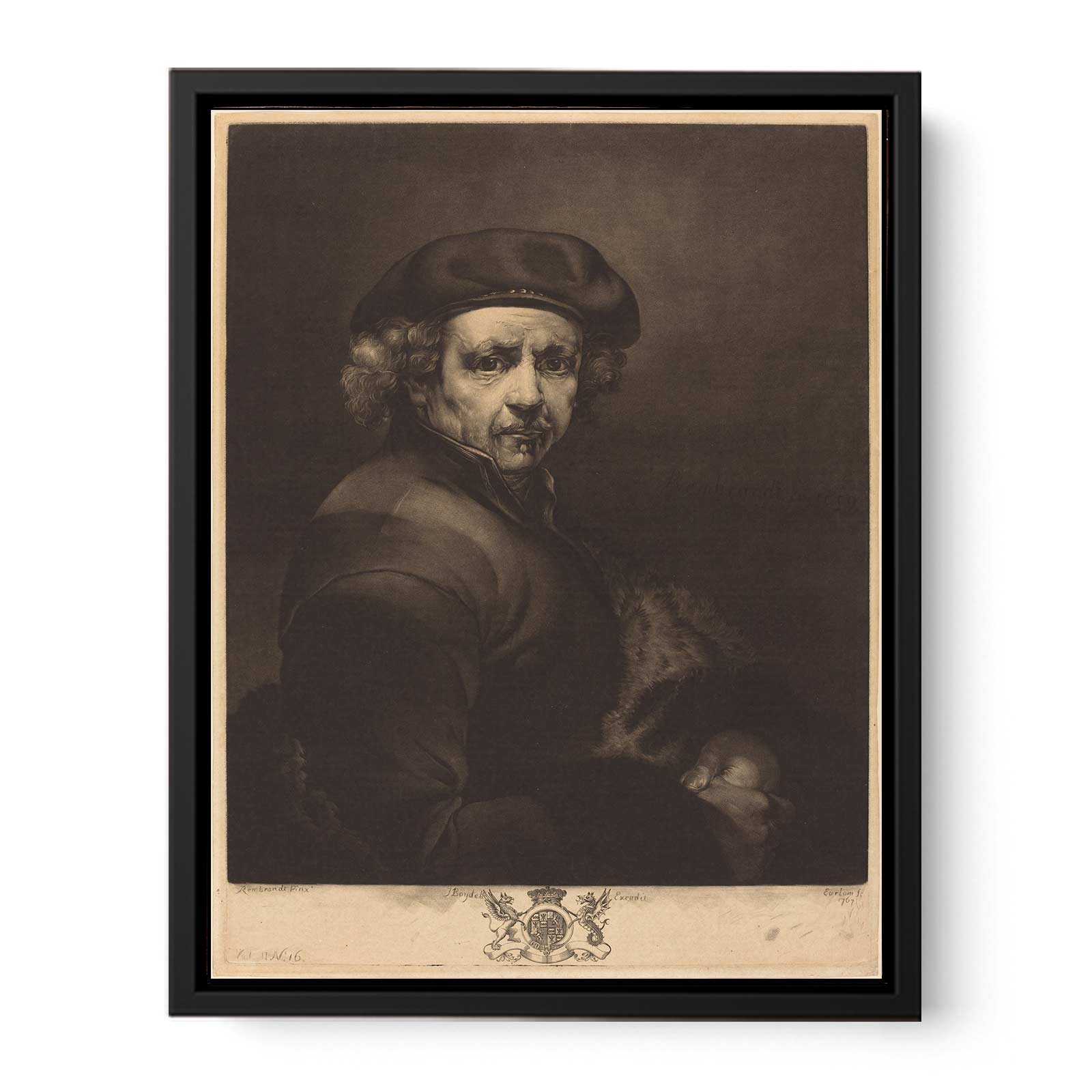 Rembrandt [Self Portrait], by Richard Earlom Painting