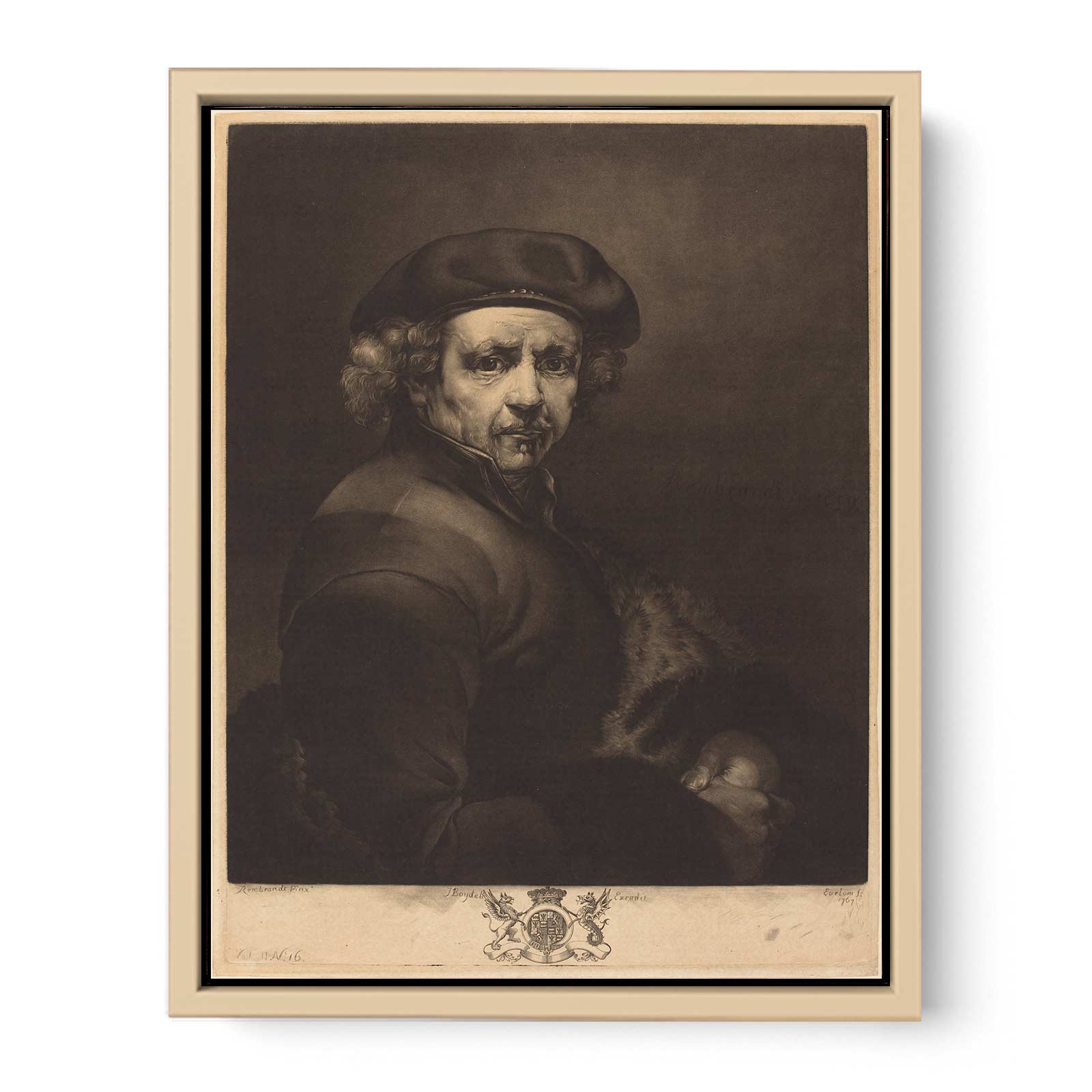 Rembrandt [Self Portrait], by Richard Earlom Painting