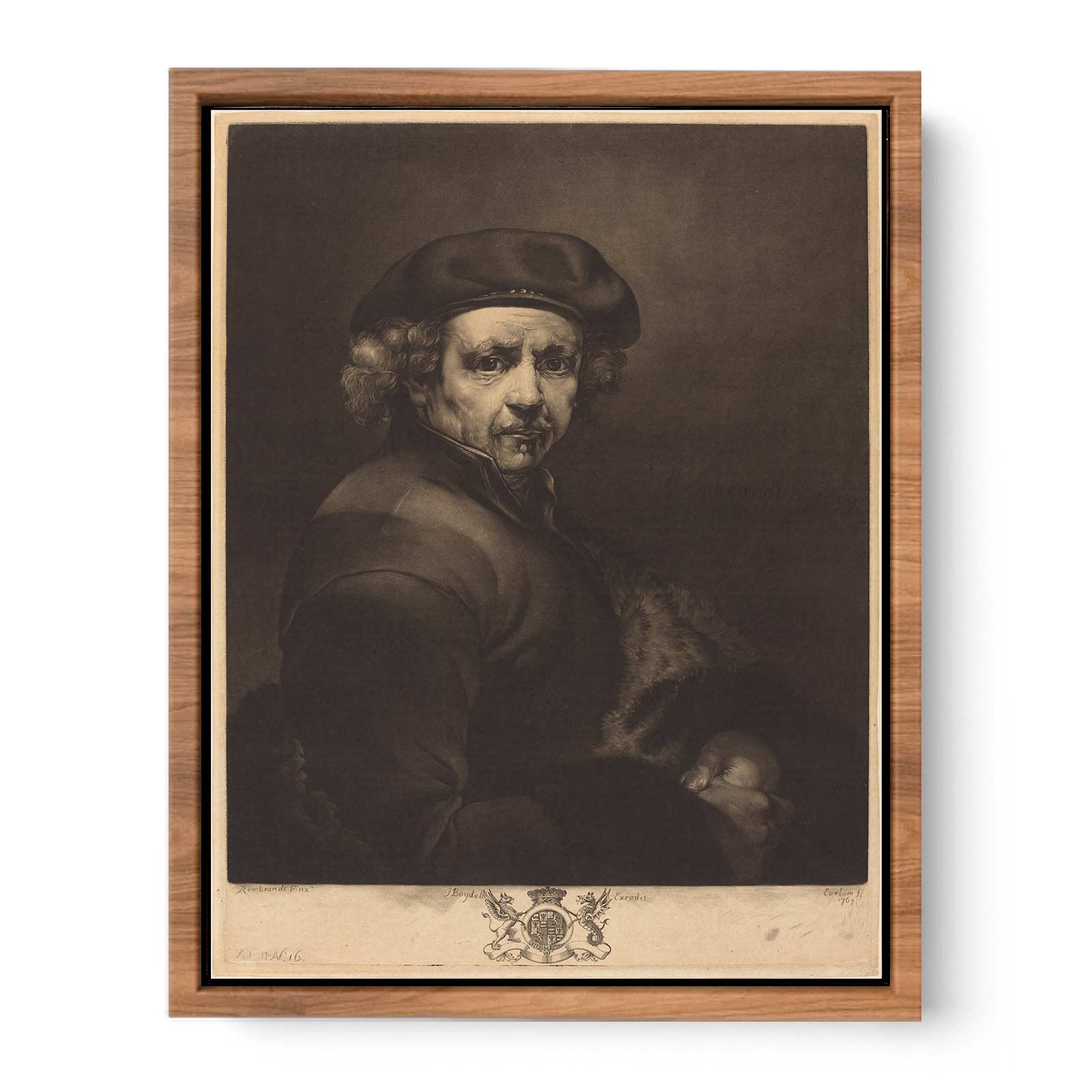 Rembrandt [Self Portrait], by Richard Earlom Painting