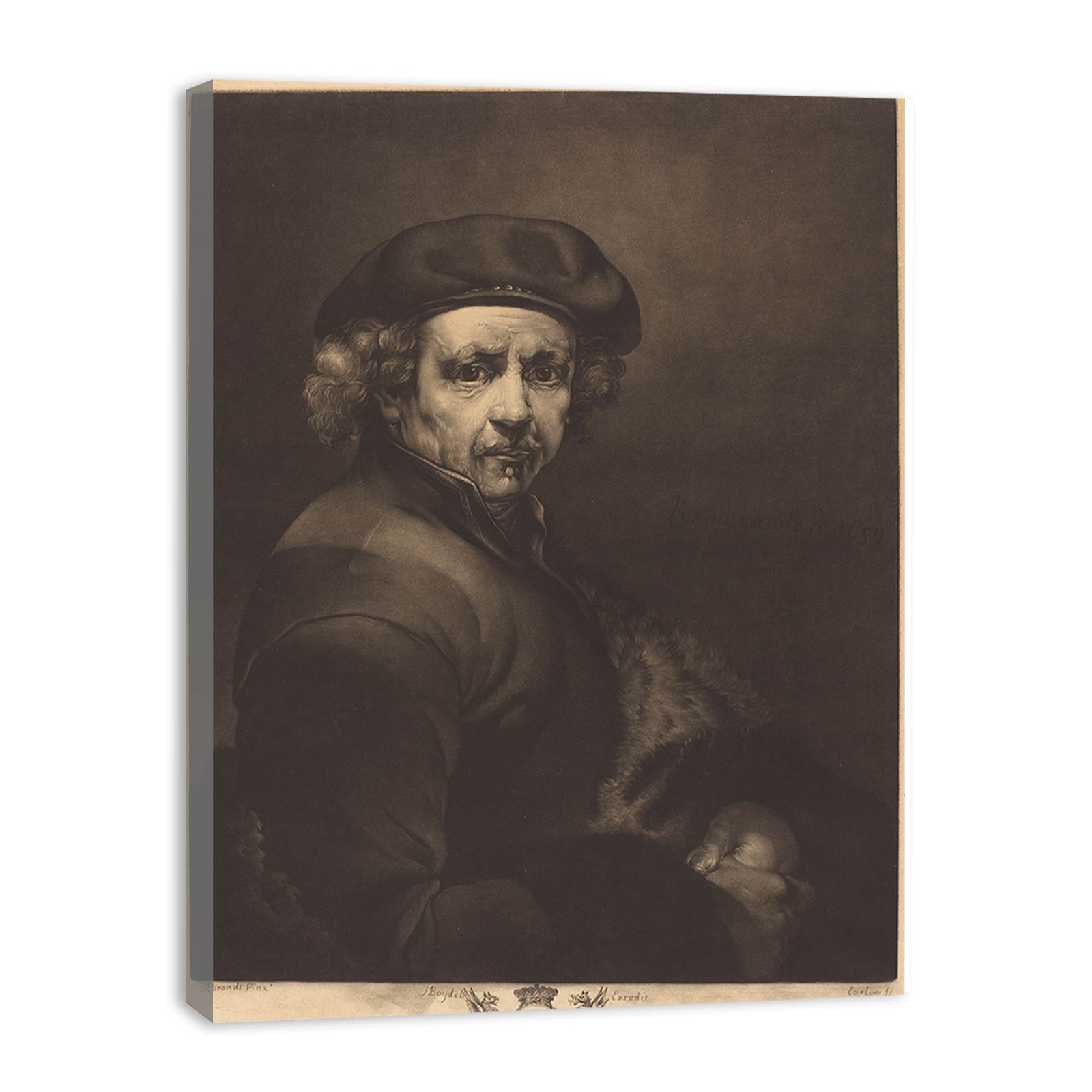 Rembrandt [Self Portrait], by Richard Earlom Painting