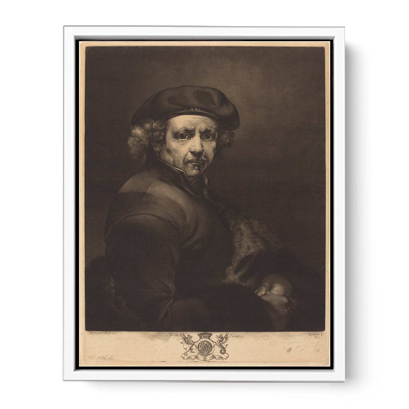 Rembrandt [Self Portrait], by Richard Earlom Painting