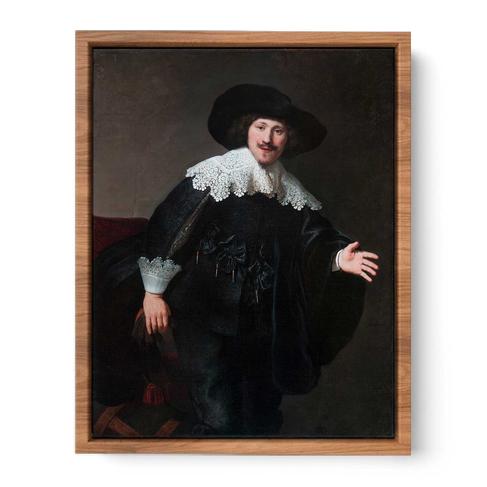 Portrait of a Man Rising from His Chair Painting