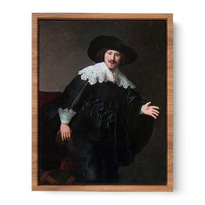 Portrait of a Man Rising from His Chair Painting