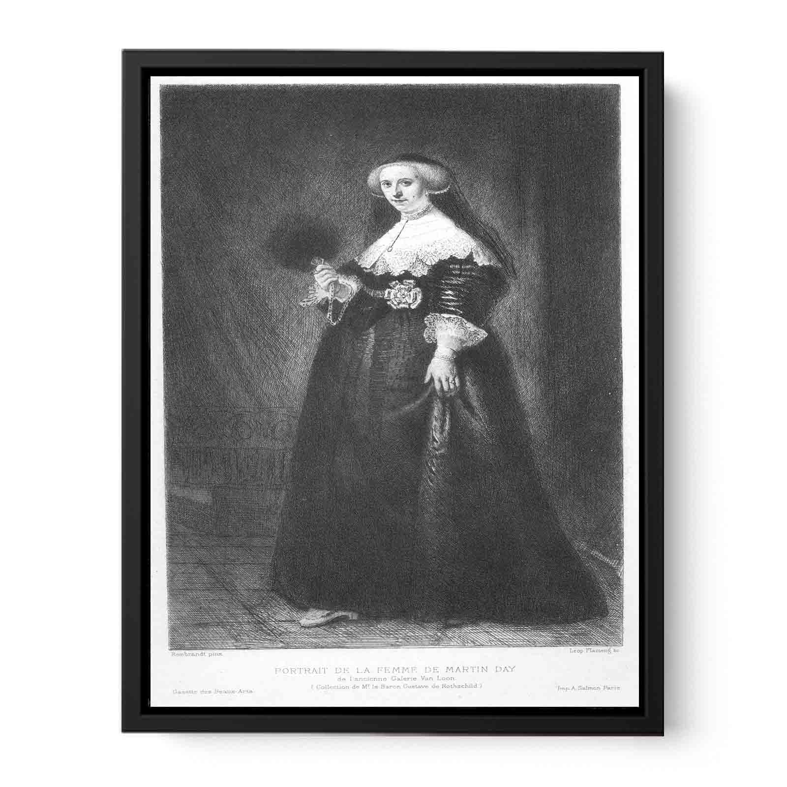 Portrait of Oopjen Coppit, Wife of Marten Soolmans Painting