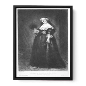 Portrait of Oopjen Coppit, Wife of Marten Soolmans Painting