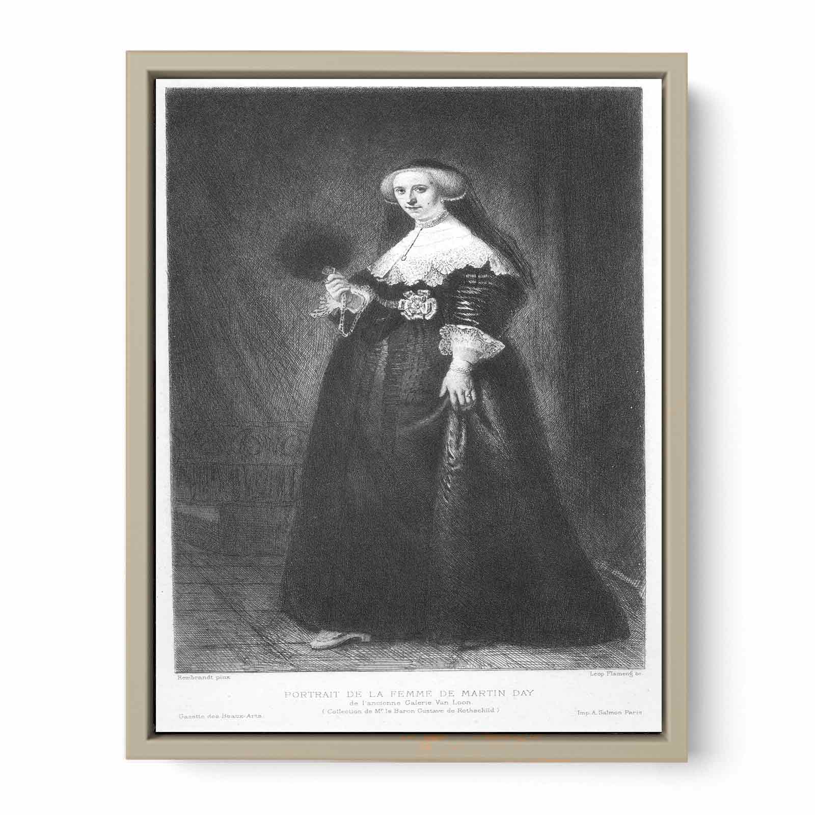 Portrait of Oopjen Coppit, Wife of Marten Soolmans Painting