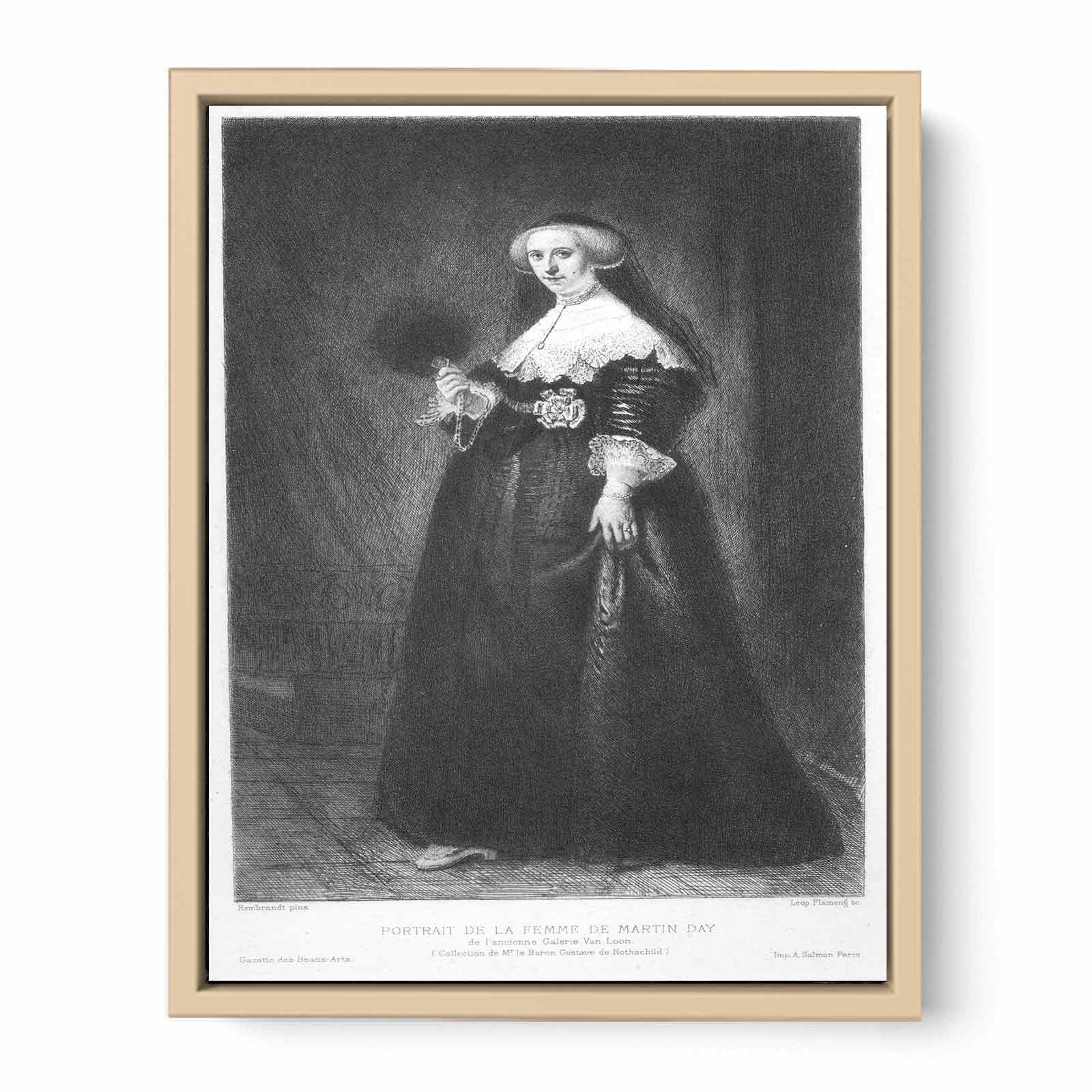 Portrait of Oopjen Coppit, Wife of Marten Soolmans Painting