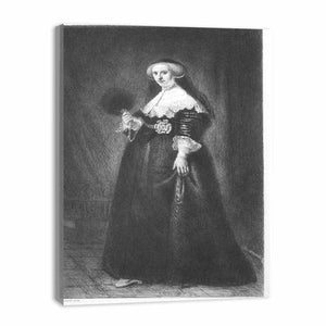 Portrait of Oopjen Coppit, Wife of Marten Soolmans Painting