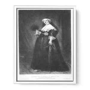 Portrait of Oopjen Coppit, Wife of Marten Soolmans Painting
