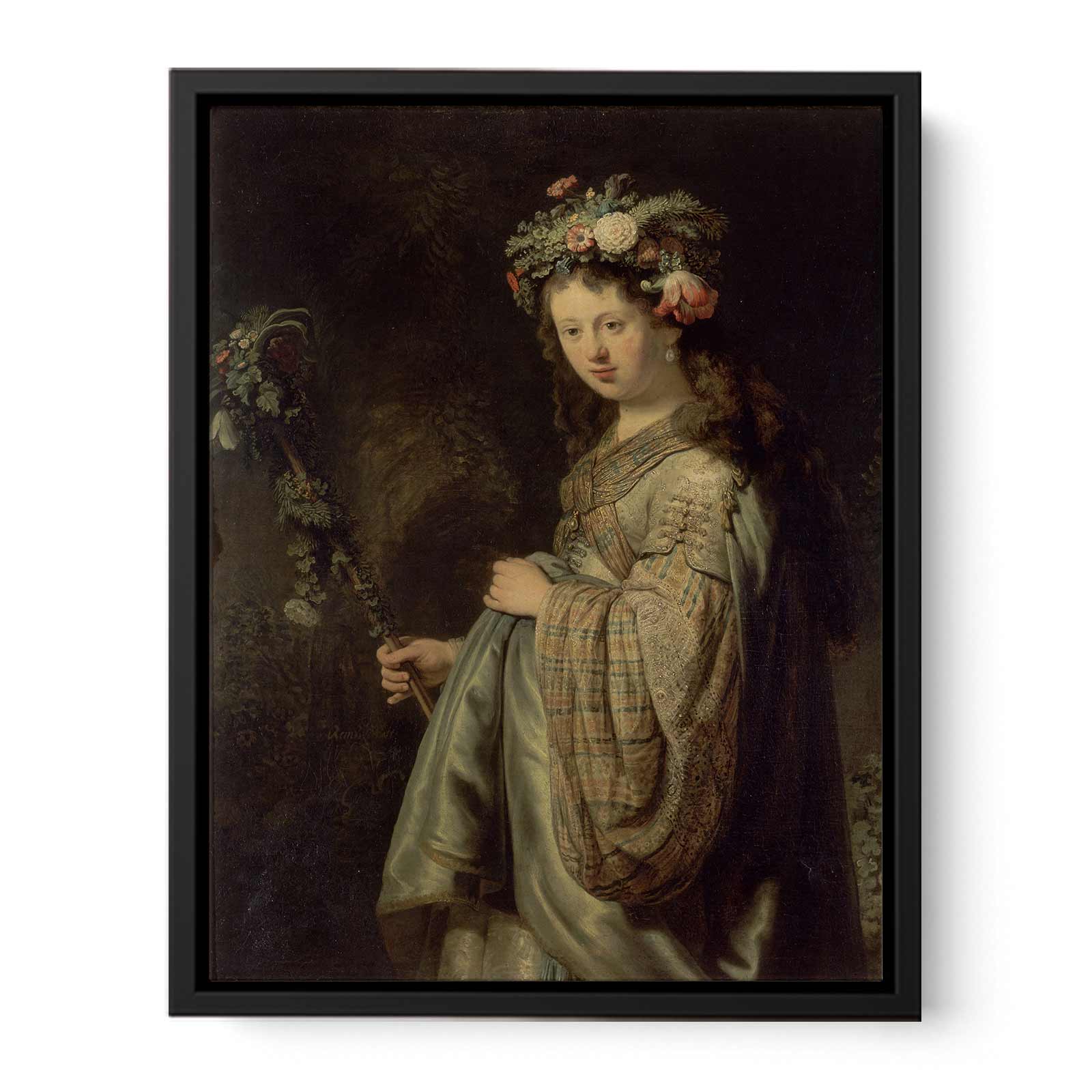 Saskia as Flora 1634 Painting