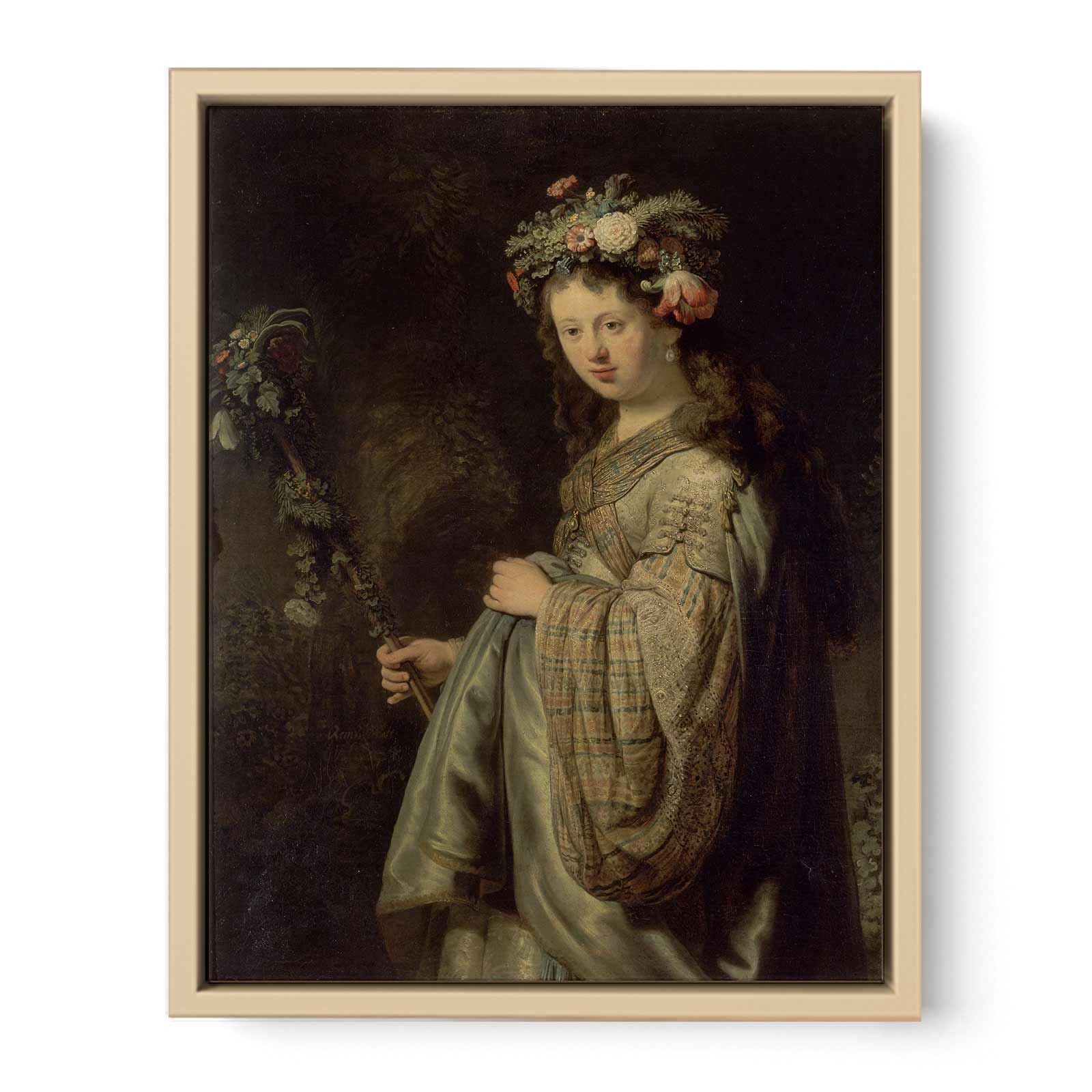 Saskia as Flora 1634 Painting