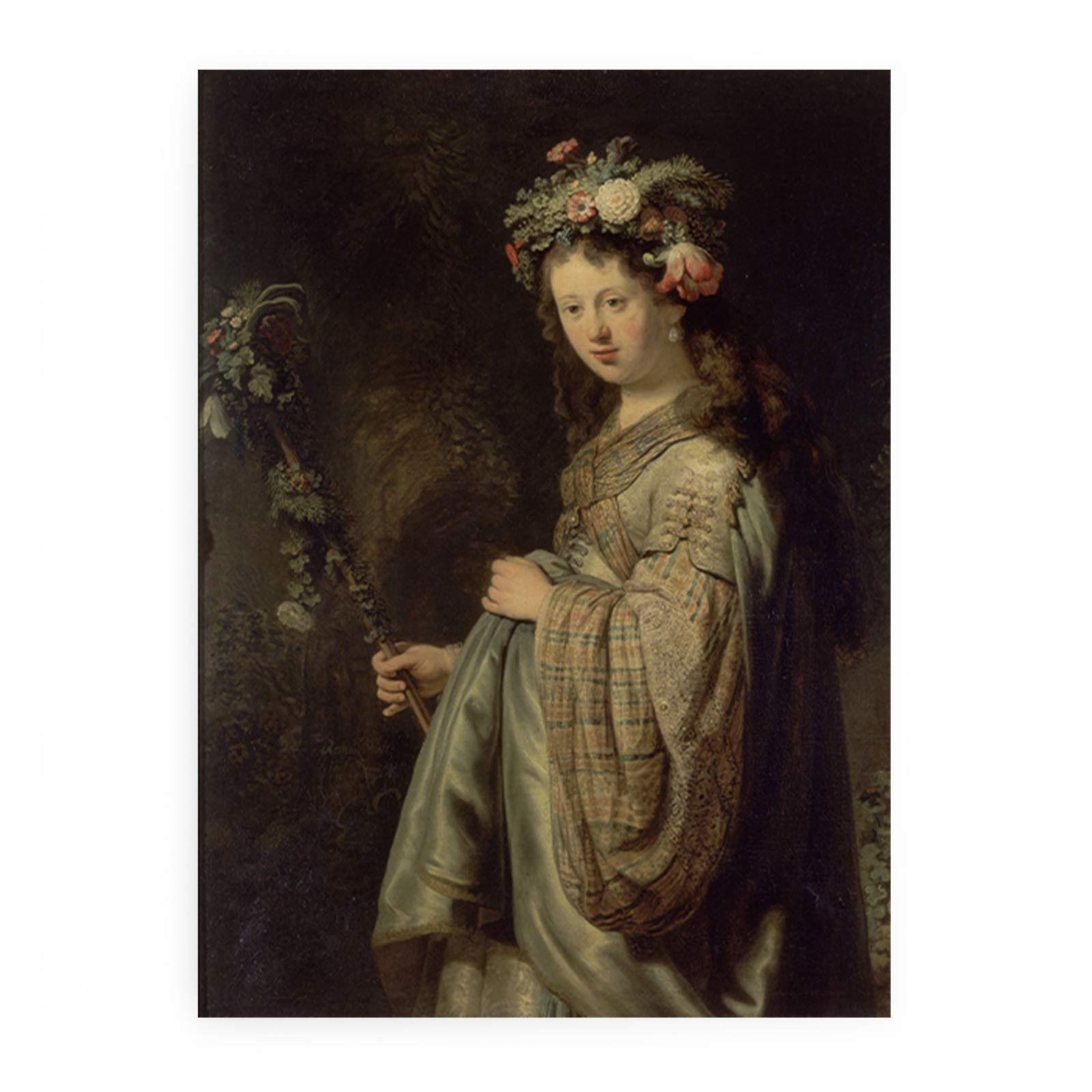Saskia as Flora 1634 Painting