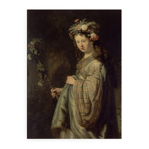 Saskia as Flora 1634 Painting