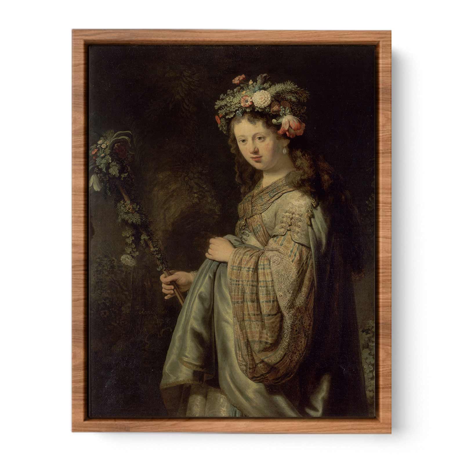 Saskia as Flora 1634 Painting
