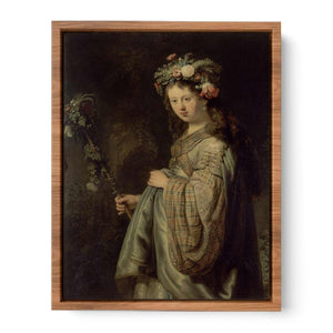 Saskia as Flora 1634 Painting