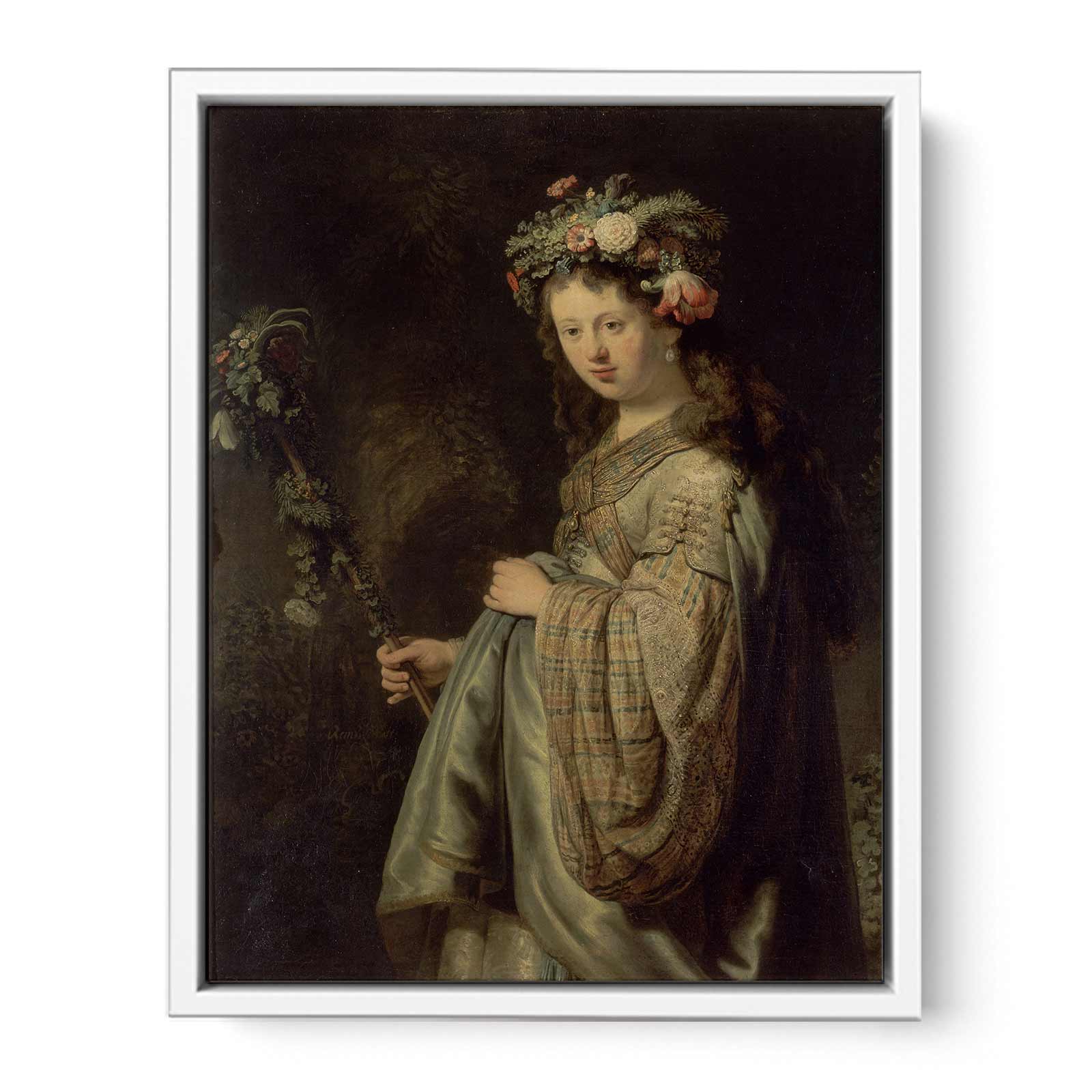 Saskia as Flora 1634 Painting